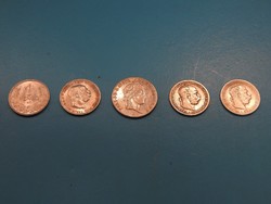    Ezüst 1 Koronák, 1 Pengő és egy ritkább 20 krajcár 1843C