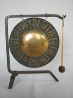 Jelzett iparművész réz gong