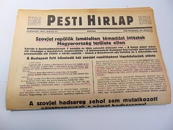 Szovjet repülők támadást intéztek Magyarország ellen  -  Pesti Hírlap 1941 jun, 27.