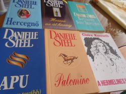 Danielle Steel/Claire Kenneth Szerelmes, romantikus könyvek: 7 db = 2.600 Ft , vagy darabja: 500 Ft.