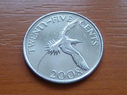 BERMUDA 25 CENT 2008 fehérfarkú trópusi madár #