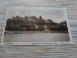 Régi képeslap Budapest Királyi palota (1937).