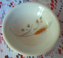 Vatagfalú porcelán tányér, tálka, mezei virágos, kalászos