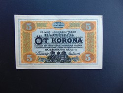 Hajmáskér 5 korona 1916  01