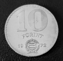 1972-es 10 forint UNC