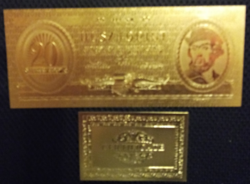 24 kt arany húsz forintos bankjegy exclusív ajándék