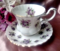 Royal Albert ibolyás kávés csésze Sweet Violets 