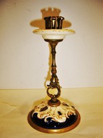 * Antique porcelain copper candle holder *