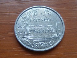 FRANCIA POLINÉZIA POLYNESIE 5 FRANK FRANCS 1999 (a) ALU. I.E.O.M. #