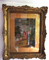   35x45 cm-es Gobelin kép blondel keretben