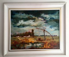 Makai Imre "Békástó" olaj-vászon festménye keresi új tulajdonosát!