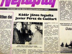 1984 február 25  /  NÉPÚJSÁG  /  SZÜLETÉSNAPRA! E R E D E T I, R É G I Újság Szs.:  12700