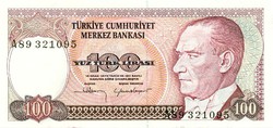  Törökország 100 Török Lira 1983 UNC