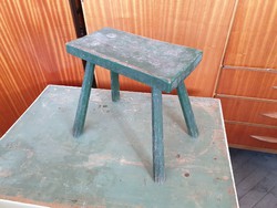 Régi vintage hastok jellegű kis fa sámli szék ülőke
