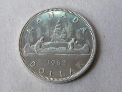 KK690 1962 Ezüst 1 dollár Kanada 