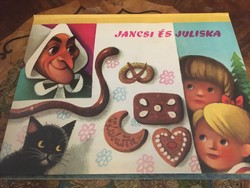 Jancsi és Juliska 3D-s mesekönyv az 1970-es évekből