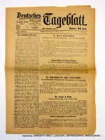 1919 március 12  /  DEUTSCHES TAGEBLATT  /  regiujsag (EREDETI Külföldi újságok) Szs.:  12084