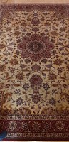 Csodálatosan szép Isfahan mintás gyapjú Perzsa szőnyeg
