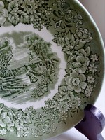 Memory Lane British Anchor sorozat,zöld mintás tányér 15 cm
