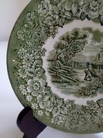 Memory Lane British Anchor sorozat,zöld mintás tányér 15 cm