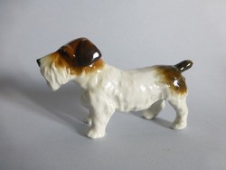 Antik Karl ENS porcelán kutya,terrier