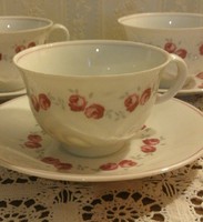 Weimar  teás csészék Saskia dekorral