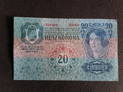 20 Korona 1913 bélyegzés nélkül 