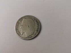 1867 Napoleon ezüst francia 1 frank 5 gramm