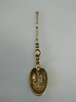 Aranyozott ezüst Angol koronázási kanál replika.