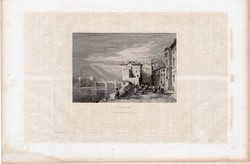 Verona, acélmetszet 1837, eredeti, kis méret, 8 x 12 cm, német, Itália, Olaszország, észak