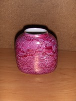 Hollóházi porcelán márványos váza 8 cm (20/d)