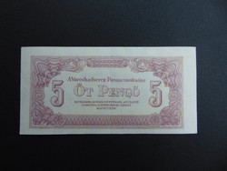 VH. 5 pengő 1944    Szép ropogós bankjegy  01