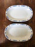 Alföldi kék mintás ovális tányér