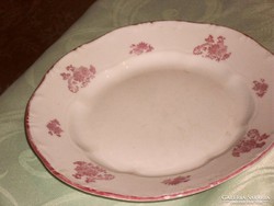Zsolnay rózsaszin süteményes tányér