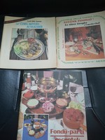 Retro old recipe booklets.Italian fondue Armenian cuisine.