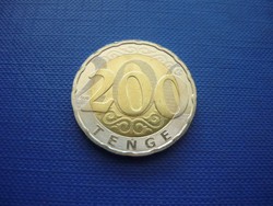 KAZAHSZTÁN 200 TENGE 2020 BIMETÁL! ÚJ KIADÁS "QAZAQSTAN RESPYBLIKASY" LATIN FELIRAT!! 