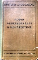 Regi konyv; Rodin Beszelgetesei a Muveszetrol  1914.
