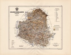 Szolnok - Doboka megye térkép 1889 (3), vármegye, atlasz, Kogutowicz Manó, 43 x 56 cm, Gönczy Pál
