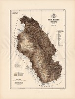 Csík megye térkép 1889 (3), vármegye, atlasz, Kogutowicz Manó, 43 x 57 cm, Gönczy Pál, eredeti, Csik