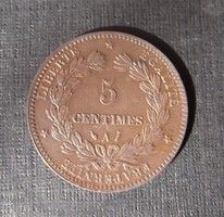 5 centimes 1886 A