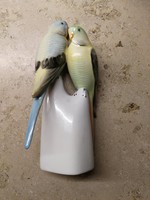 Hollóházi porcelán,Papagáj pár!