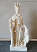 Athene alabástrom szobor 26 cm