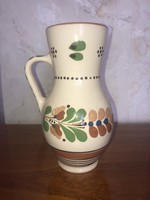 Old folk glazed ceramic jug (marked)