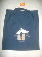 Textil táska, bevásárló szatyor - galambokkal díszítve
