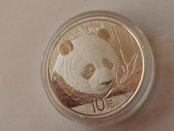 2018 Kínai panda ezüst 30 gramm 0,999 Gyönyörű darab,ritkább