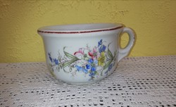 Porcelain floral comma cup with comma mug, nostalgia piece