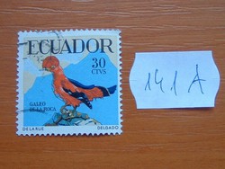 ECUADOR 30 CTV 1958 trópusi madarak 141A