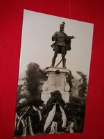 Antik fotó képeslap Gyöngyos 6. würthenbergi huszár emlékmű a képek szerint