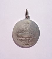 Szent Kristóf, az autósok védőszentje, 925-ös medál