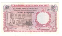 1 pound font 1967 Nigéria 3.
